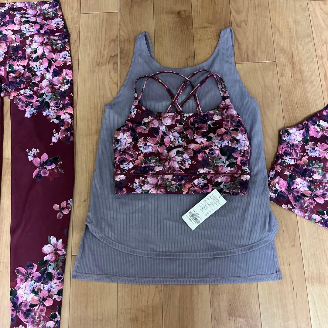 SUKALA フルオブフラワー セパレートタンク クロスブラトップ レギンス S