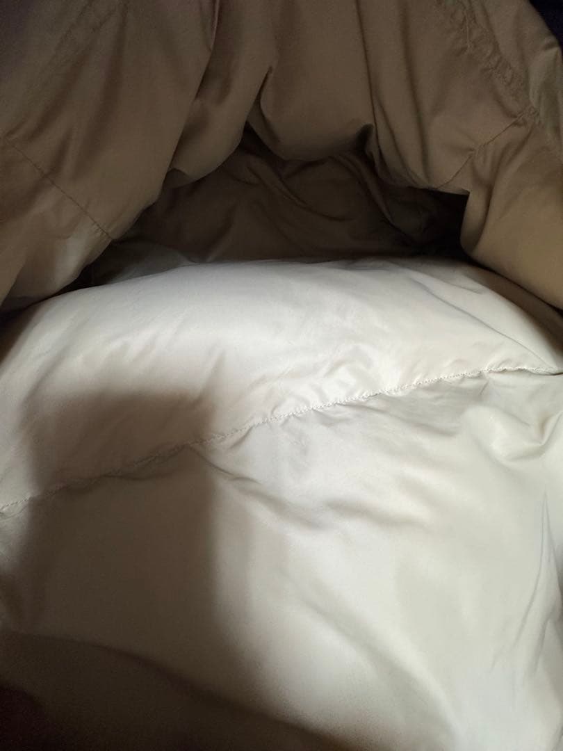 も*か様 プレミアムダウンシュラフ ベージュ -15℃対応　フランネル付き