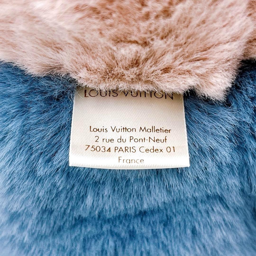 極美品 ルイヴィトン GI0445 ドゥドゥ ヴィヴィエンヌ ぬいぐるみ 白 青