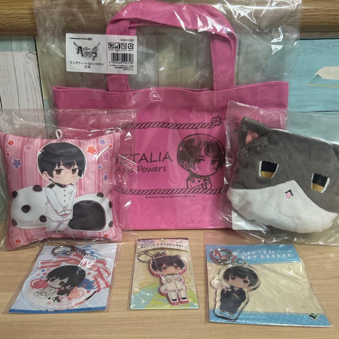 ヘタリア ランチトート　ポシェット　アクリルキーホルダー　クッションストラップ