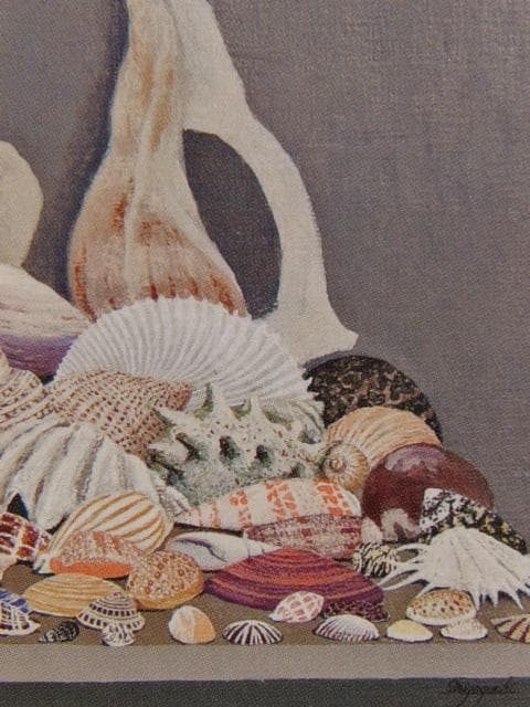 溝口七生、海の記憶、希少な画集より、新品高級額・額装付、状態良好