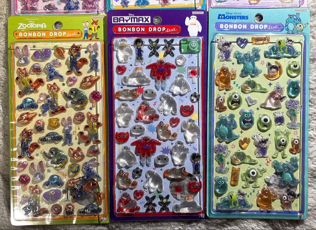 ★24時間以内発送 正規品 ディズニー ボンボンドロップシール 第2弾 6種★