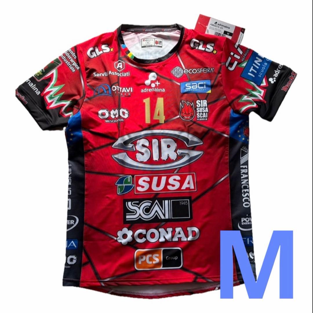 石川祐希　ペルージャ　ユニフォーム　25/26　コッパアウェイ（赤） Mサイズ