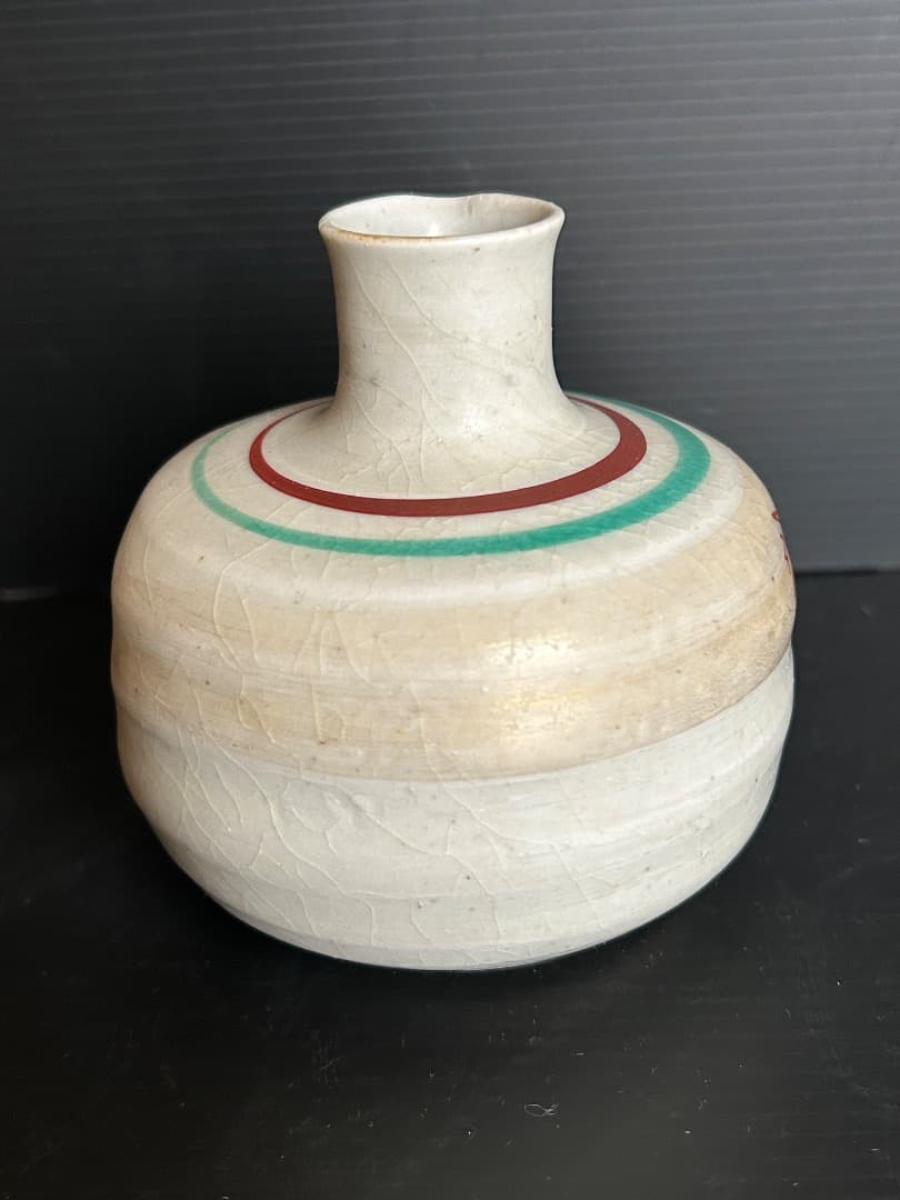 酒器 (徳利・猪口２) 人間国宝 三代徳田八十吉 (正彦銘) 作