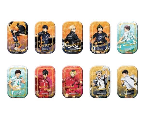 ハイキュー！！スクエア缶バッジ【BOX】（横断幕第1弾）新品未開封