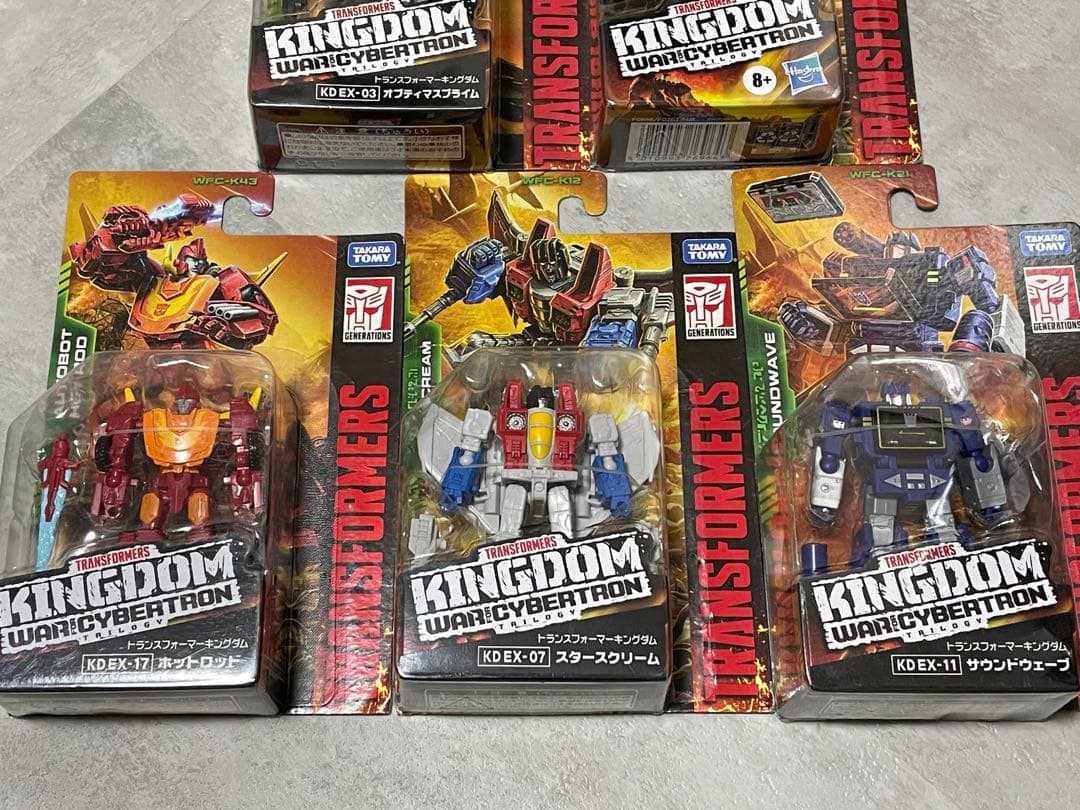 トランスフォーマー キングダム コアクラス ホットロッド メガトロン など5体