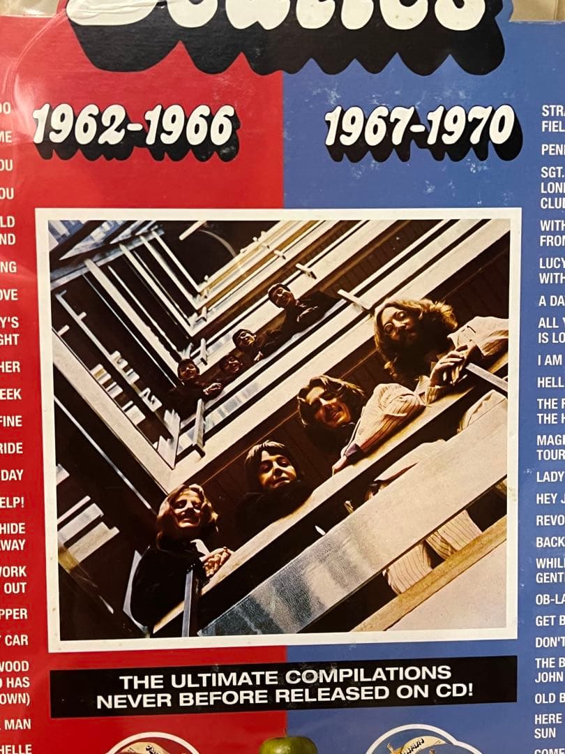 貴重　ビートルズ非売品店頭ディスプレイ　赤盤青盤