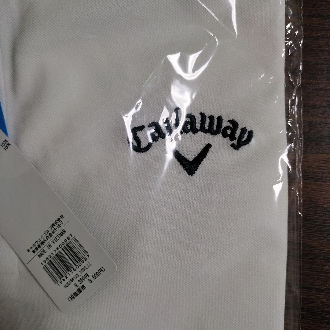 Callaway ホワイト ポロシャツ LL