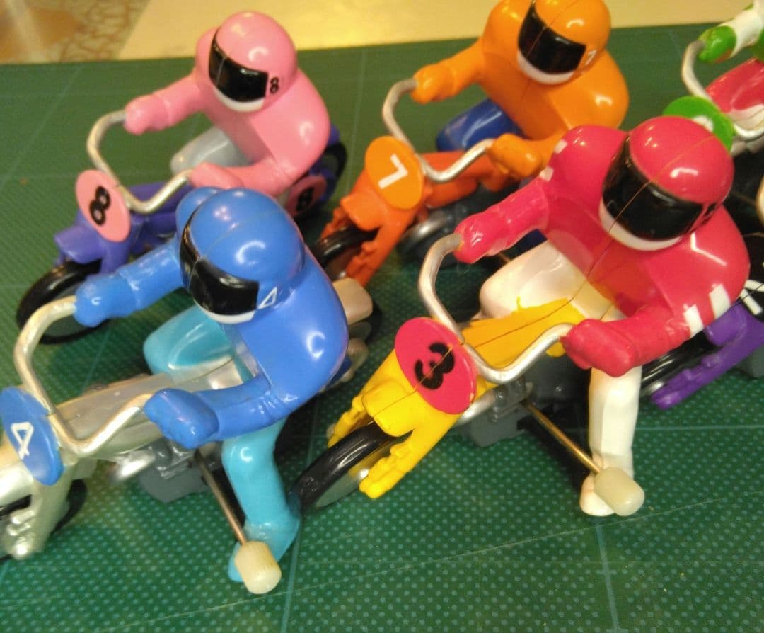 オートレース フィギュア おもちゃ レトロ 1号車~8号車