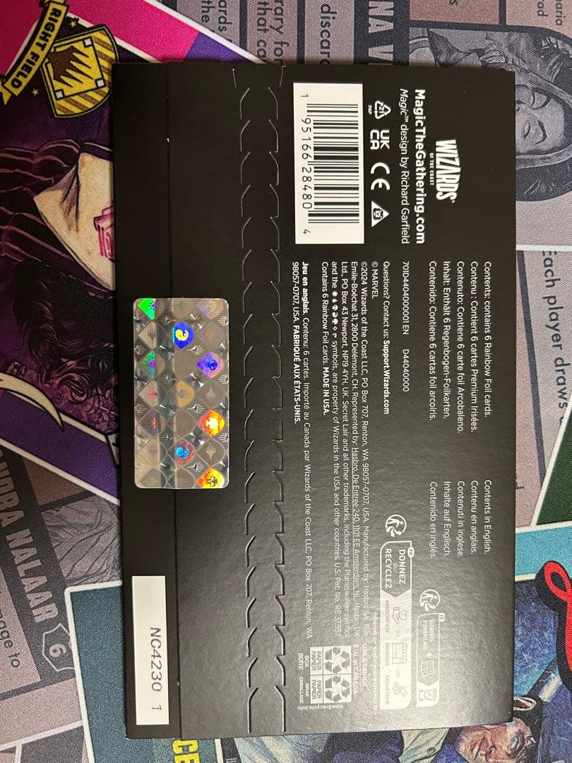 ち*2様 Marvel Iron Man Rainbow Foil