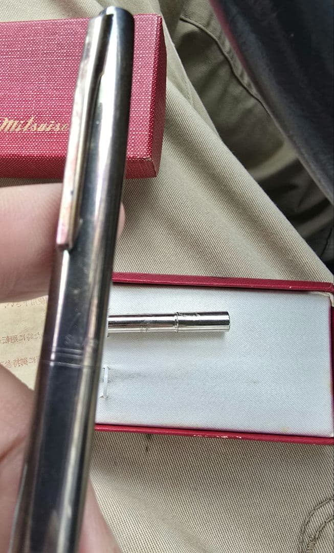 値下げNEWMAN ニューマン 純銀製 シャープペンシル シルバー