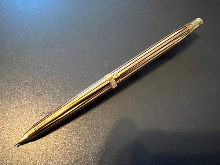 ぺんてる Pentel5 ゴールド ストライプ SG75 シャープペンシル 廃盤