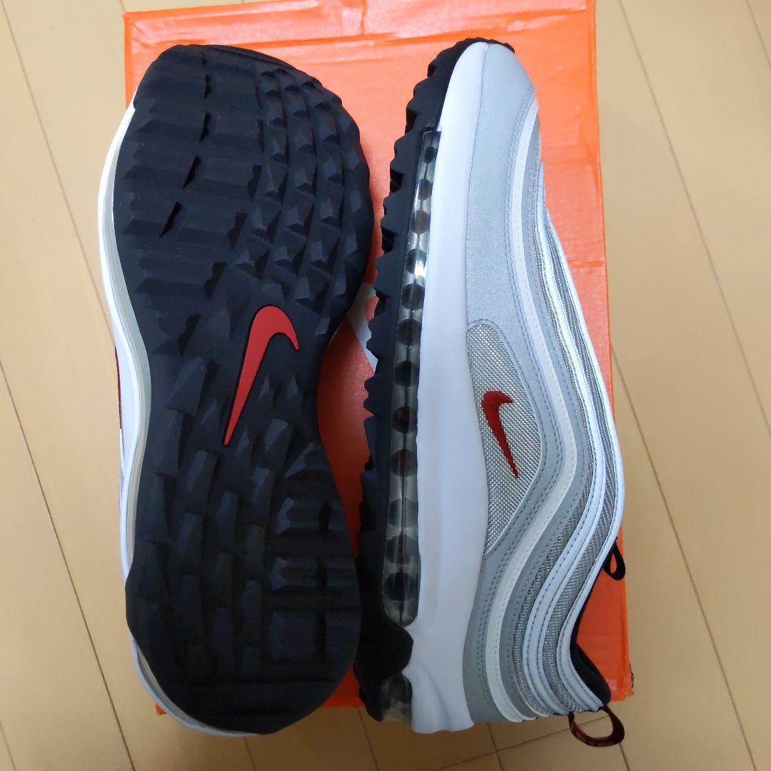値下げ【超レア】ナイキNIKE エアマックス97Golf/シルバー 27.5cm