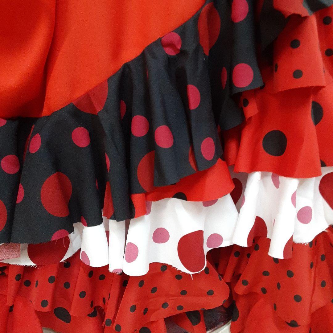 フラメンコ衣装　☆ファルダのみ　＊豪華3段フリル