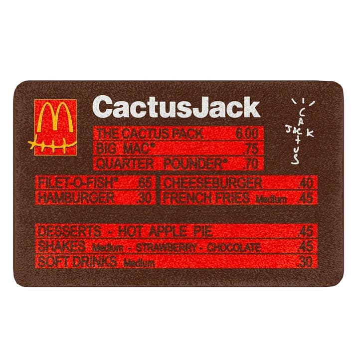 トラヴィス　 CACTUS MENU RUG Travis Scott 新品