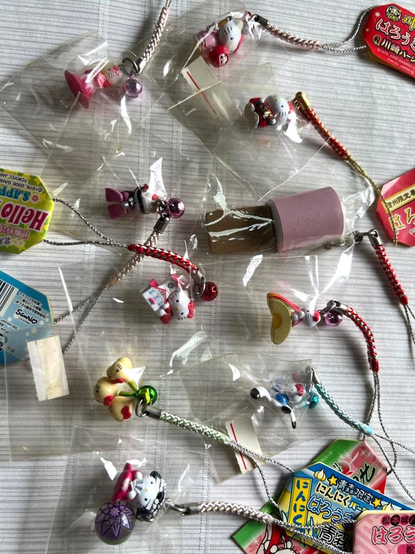 ご当地値付けキティちゃんストラップ 　（東）　38個　東日本　レア　希少