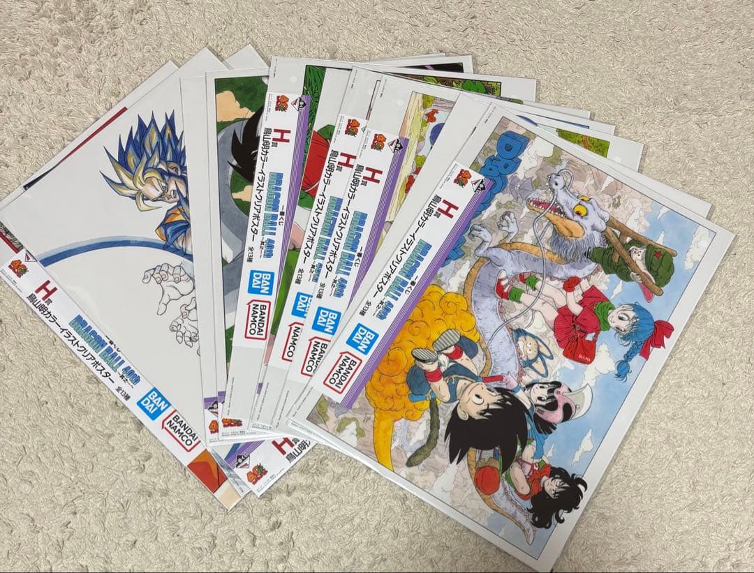 一番くじ ドラゴンボール 40th H賞 クリアポスター 11種 セミコンプ