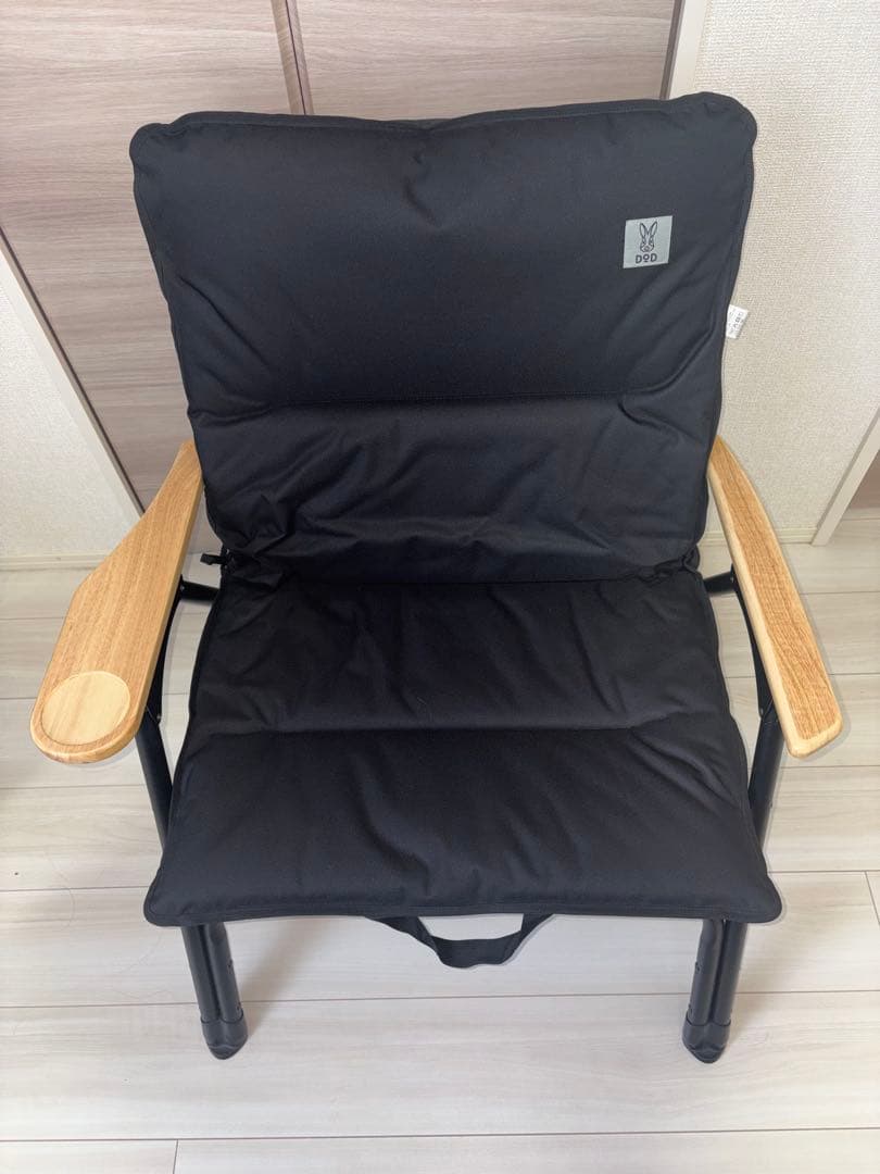 【未使用品】DOD ユトリチェア(ブラック) 2脚セット