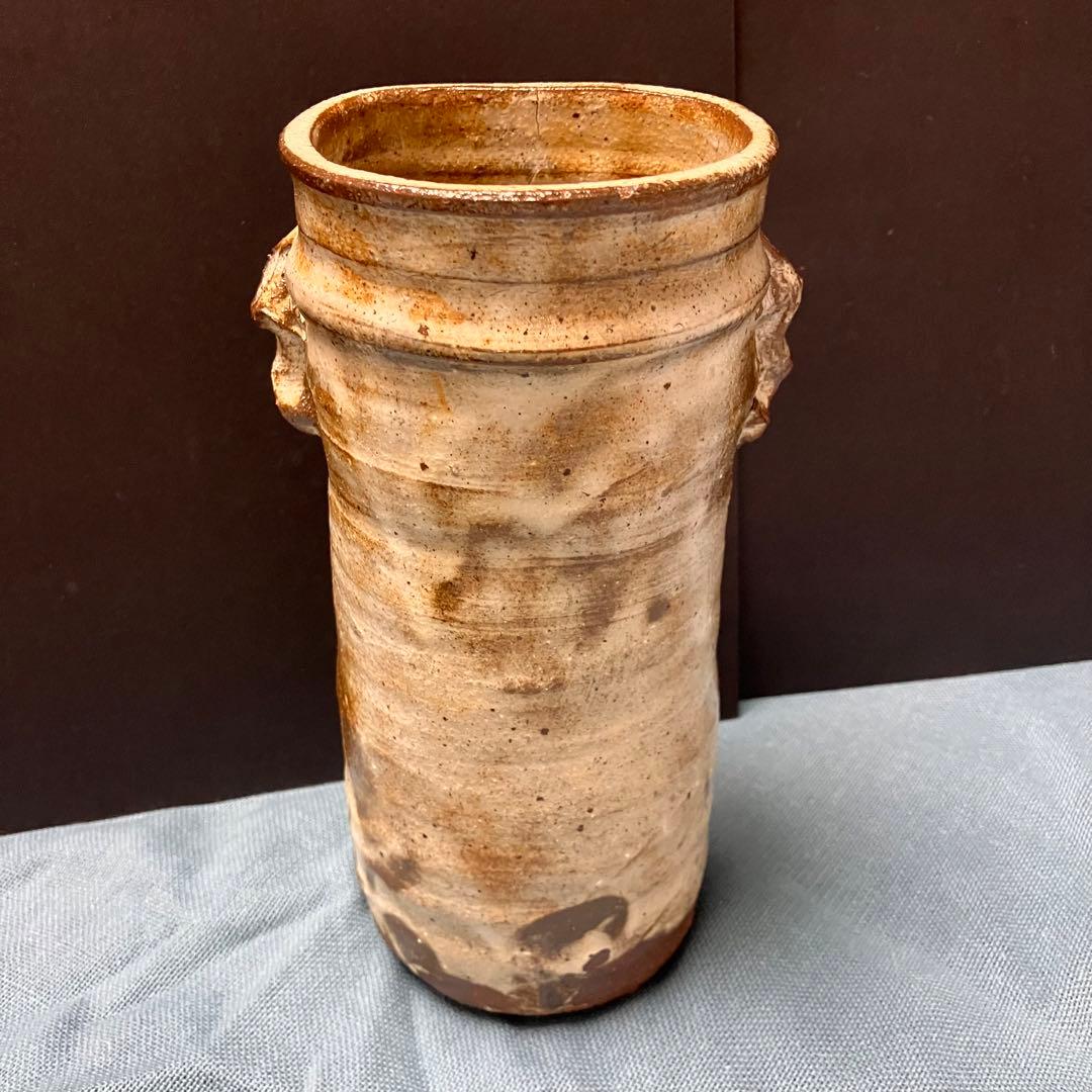 唐津焼　花入(花瓶) 小次郎窯　小十窯