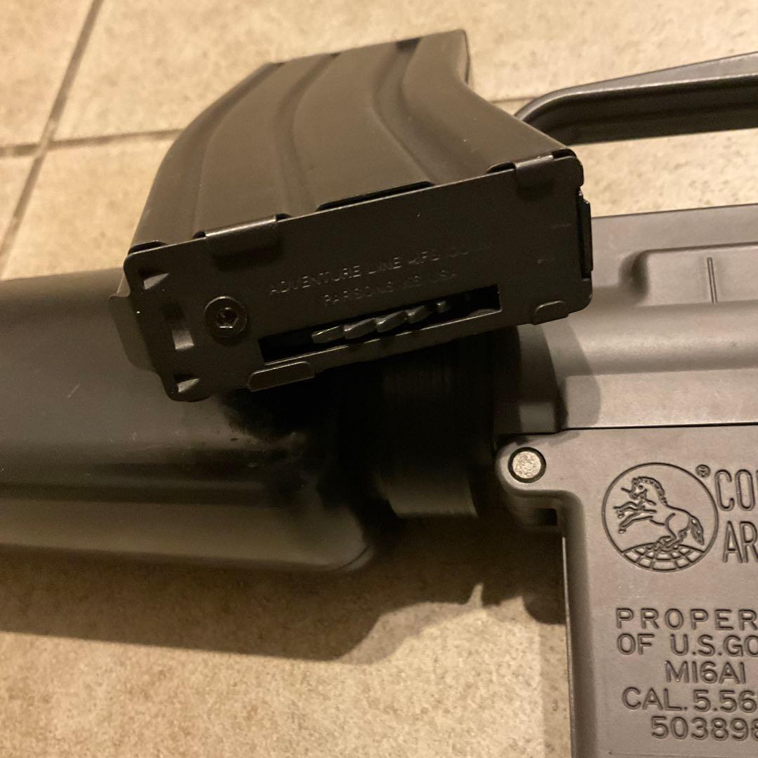 91m/s絶版品東京マルイ純正電動ガンM16A1 メンテ済＋300連マガジン良品