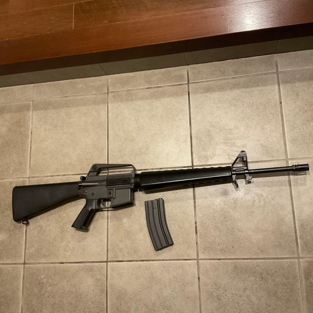 91m/s絶版品東京マルイ純正電動ガンM16A1 メンテ済＋300連マガジン良品
