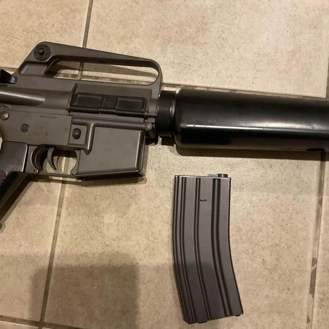 91m/s絶版品東京マルイ純正電動ガンM16A1 メンテ済＋300連マガジン良品