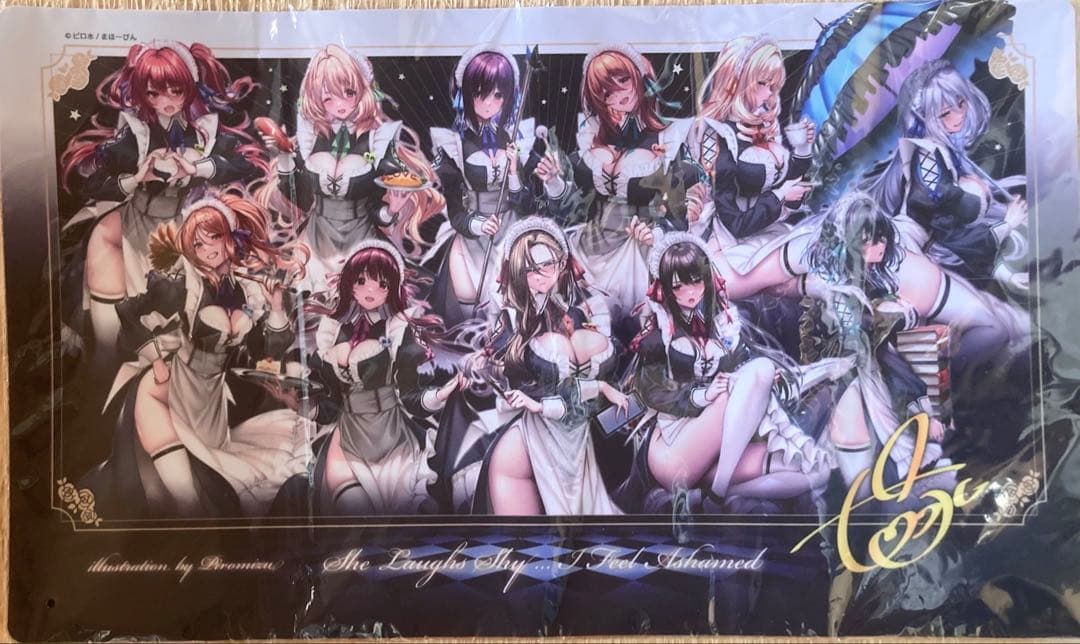 はにかみ彼女/プレイマット/未使用品【複製サイン入り】POP UP STORE