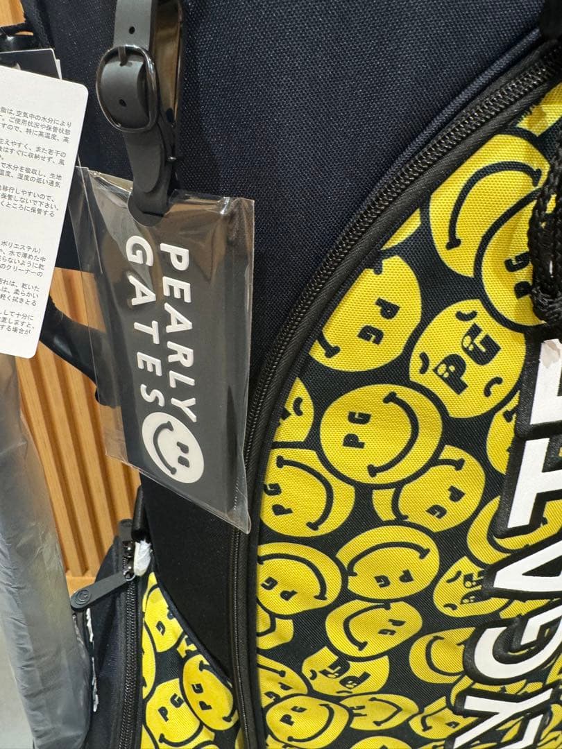 新品 PEARLY GATES スマイリーフェイス ゴルフバッグ