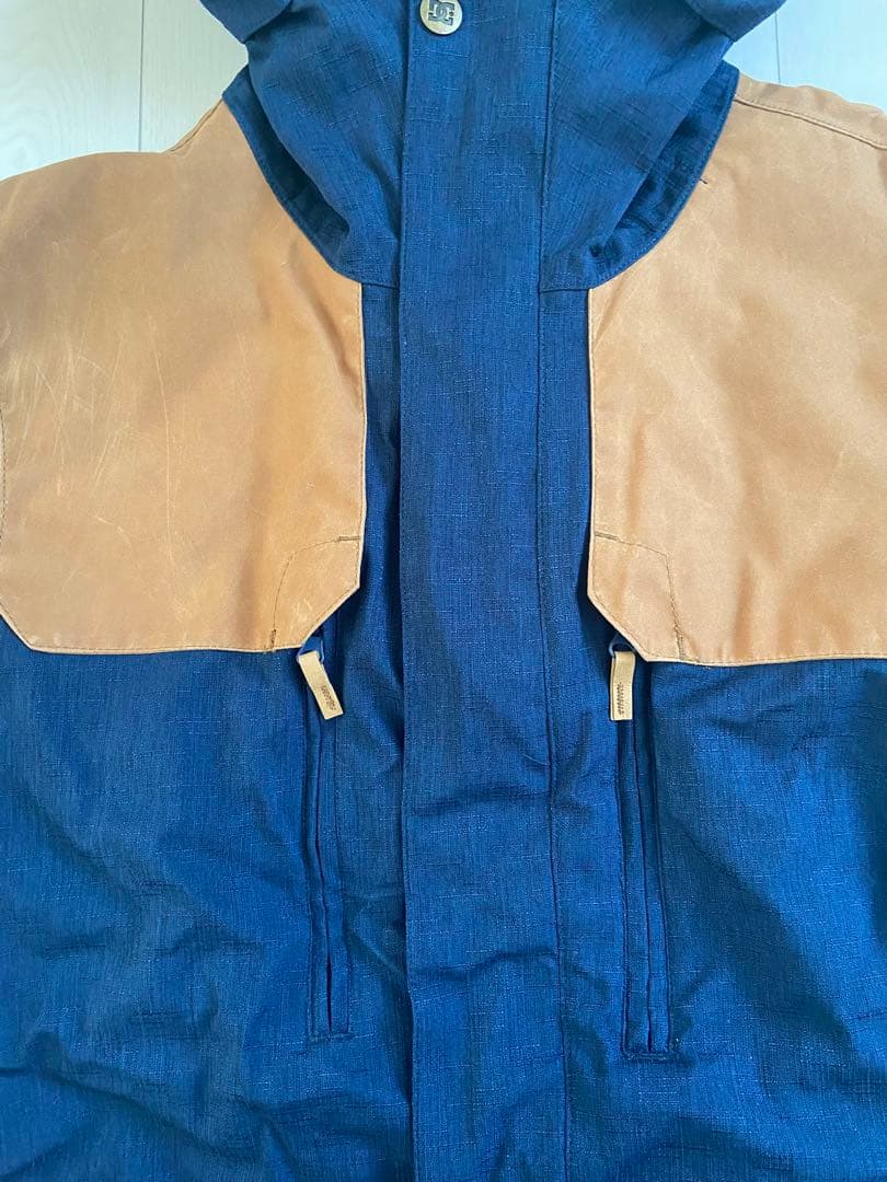 DC スノーボードウェア ネイビーとブラウン、グローブ付き