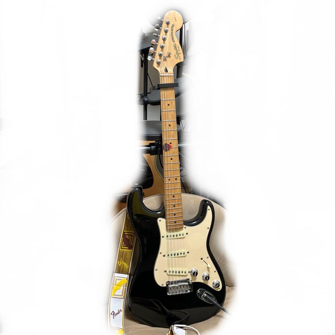 Squier ギター　黒
