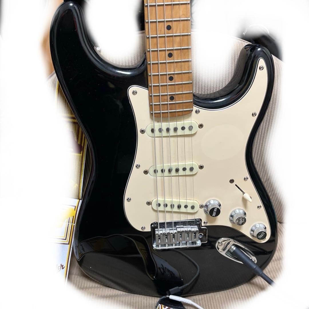 Squier ギター　黒