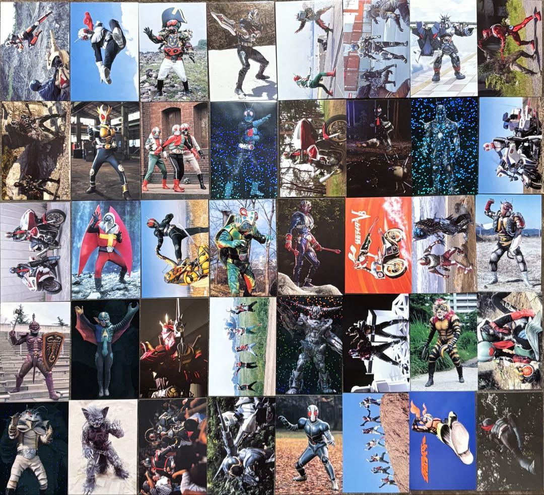 仮面ライダーチップスR カード セット　カルビー　引退