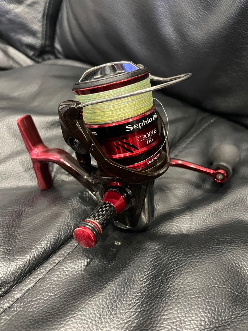 (美品)Sephia BB C3000S HG リール pe0.8号 ライン付き