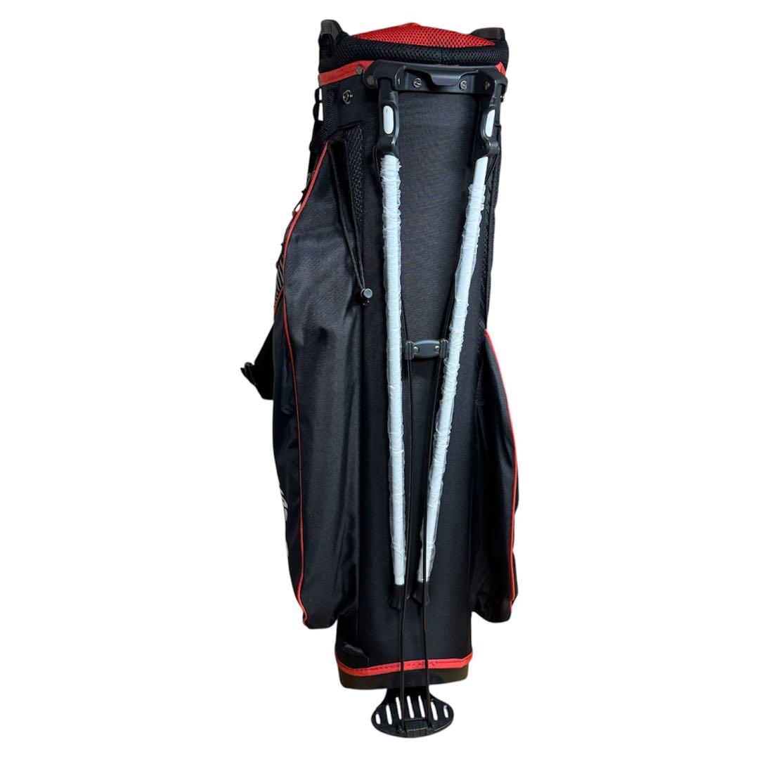 【極美品】TaylorMadeテーラーメイド　キャディバッグ　ゴルフ　黒×レッド