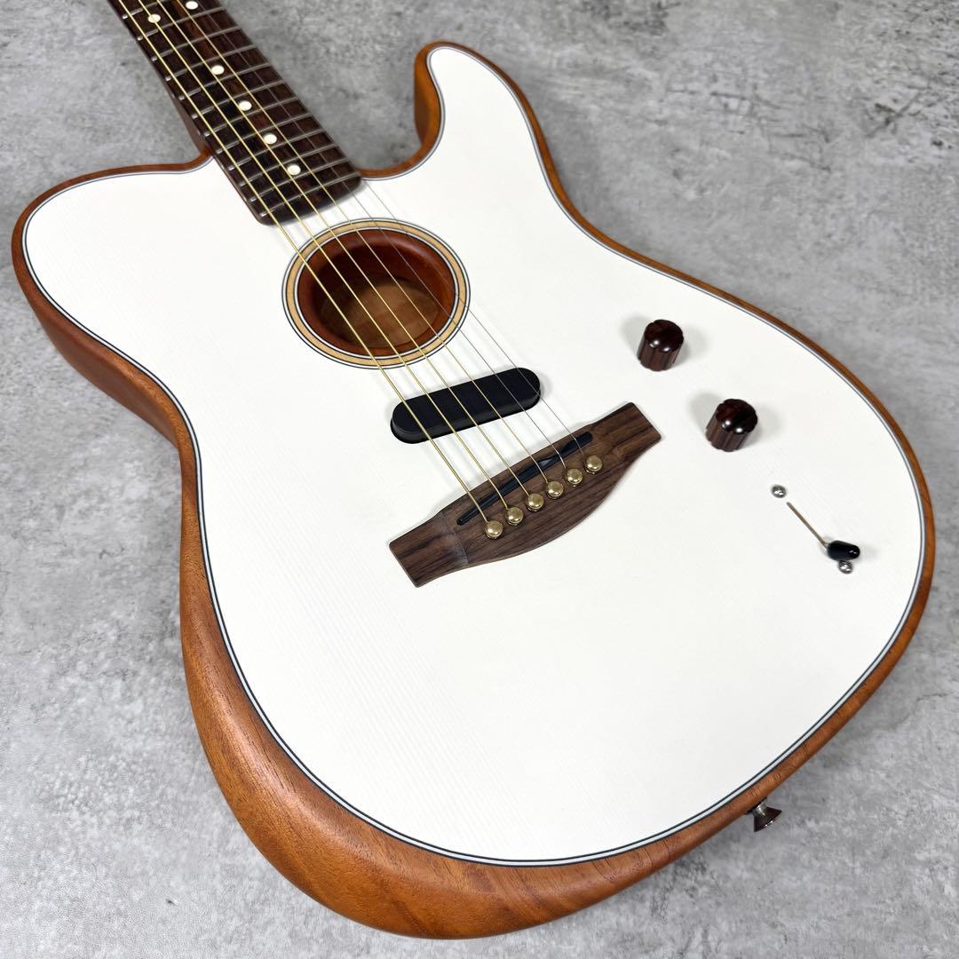 【激レア】フェンダー アコスタソニック テレキャス 美品 ホワイト メンテ済み