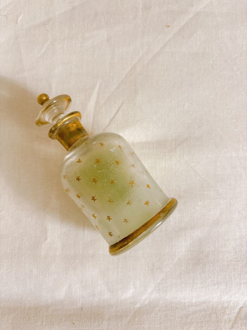 フランスアンティーク　NapoléonIII世時代吹きガラス製パフュームボトル