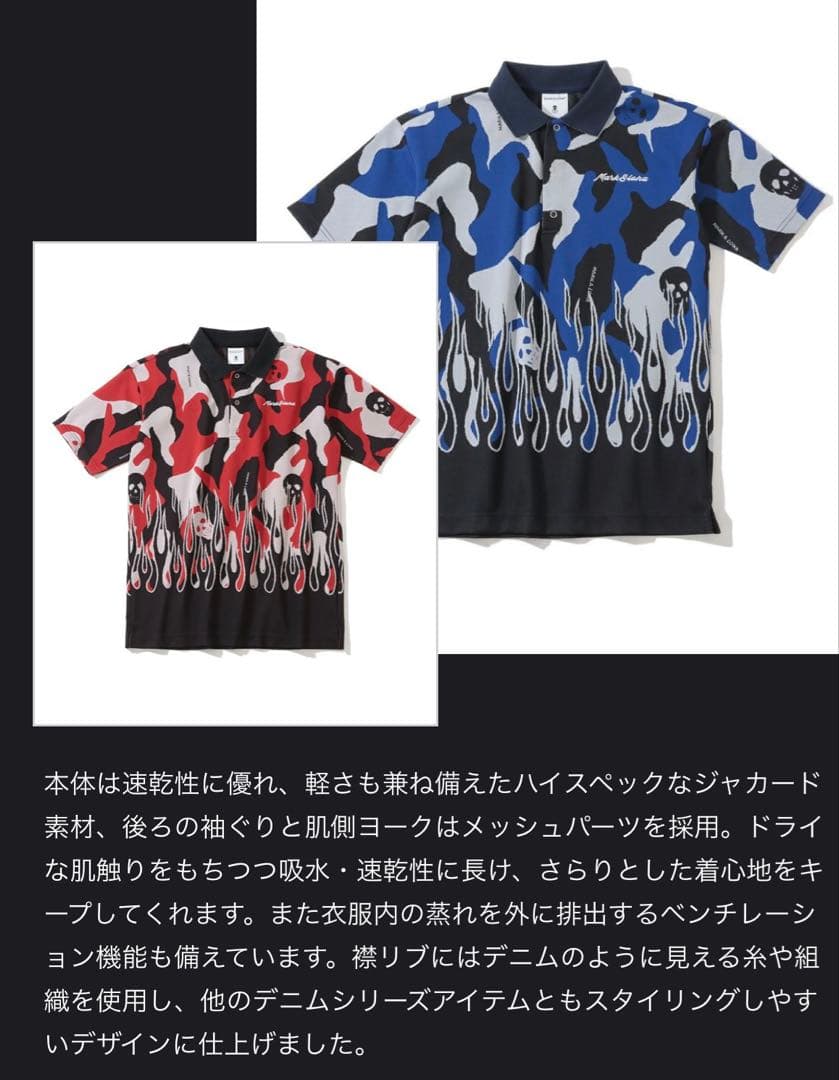 MARK & LONA ゴルフシャツ MLM-3B-AP21