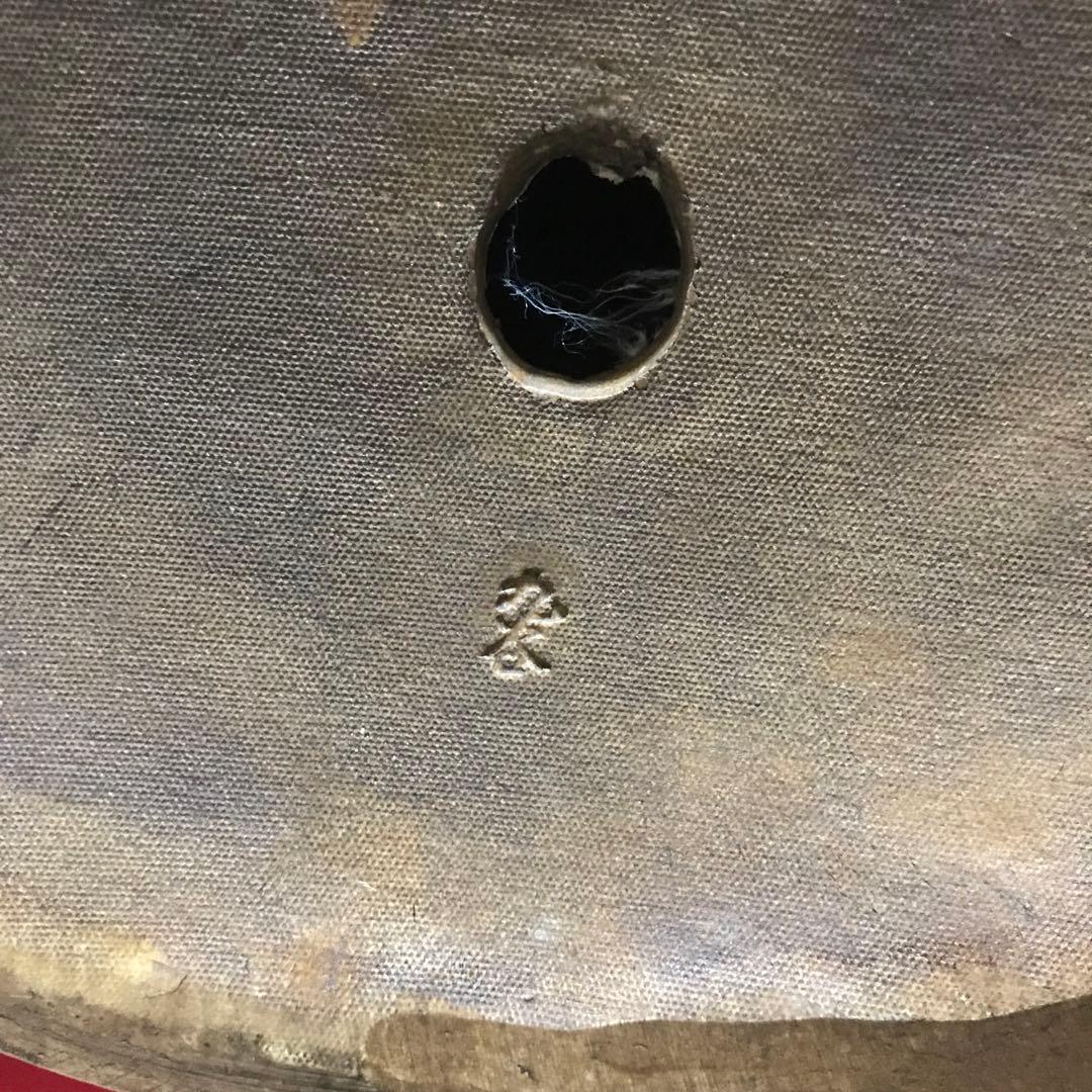 超驚愕‼️超大型‼️九谷焼達磨大師立像‼️摩訶不思議な御顔‼️正面厳顔、横面笑顔☆