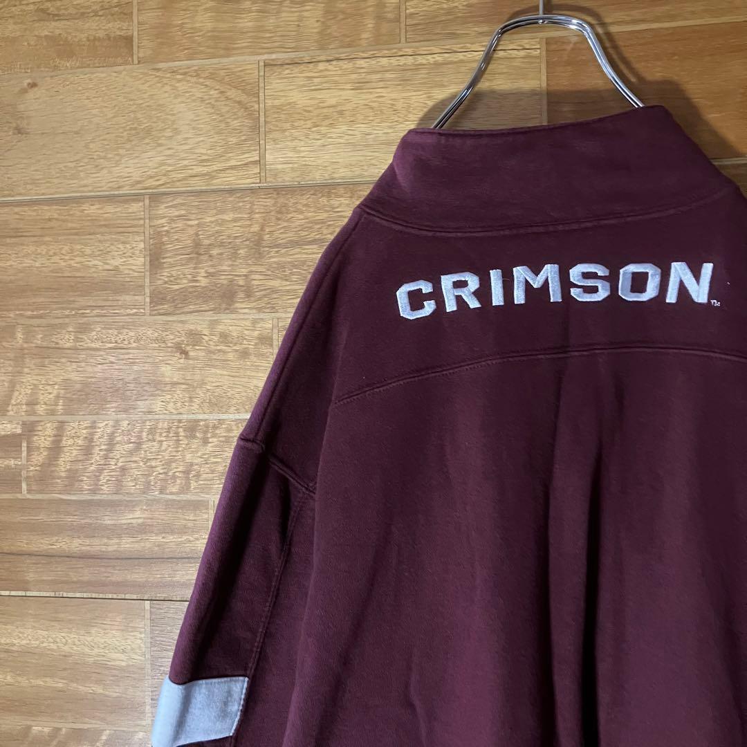 HARVARD CRIMSON ラガーシャツ　チャンピオン　赤　白　36 XL