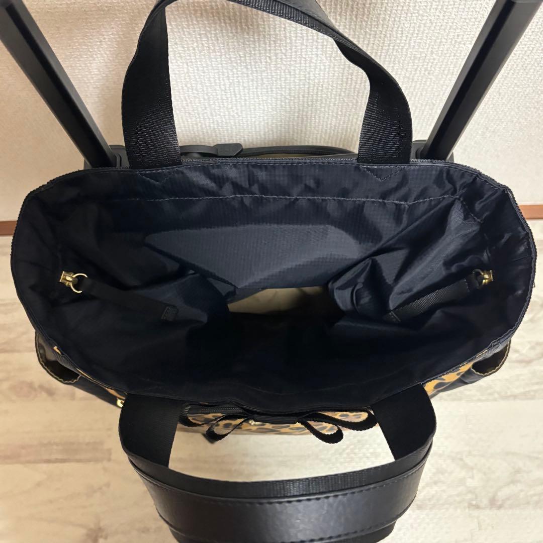 SWANY スワニー　キャリーバック　レオパード柄　ヒョウ柄