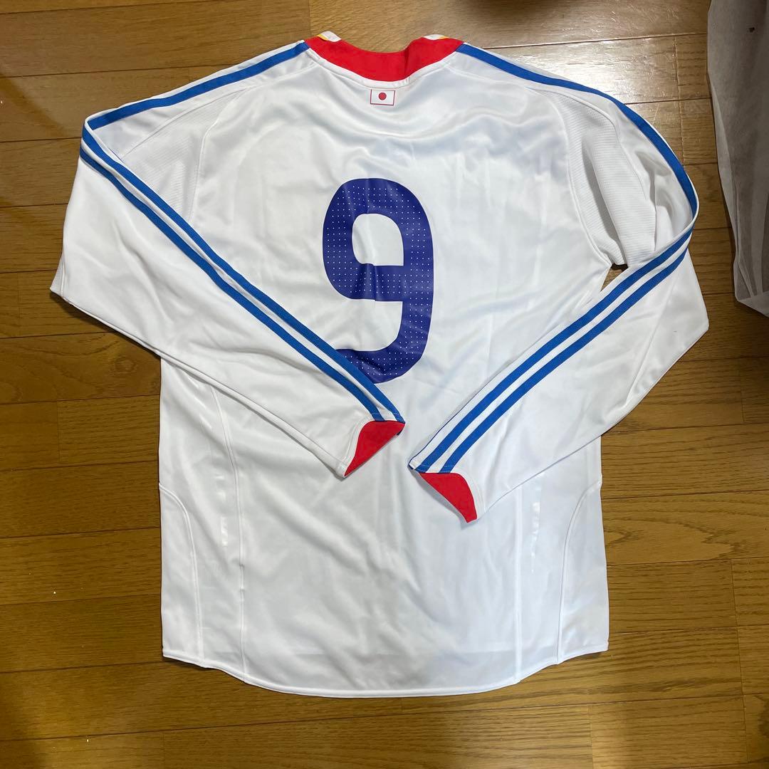 adidas 日本代表 サッカー　ユニホーム 背番号9 Oサイズ　ホワイト
