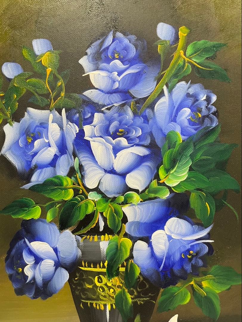 田代恵美 ( 油絵 F6 ) 表面 ガラス使用