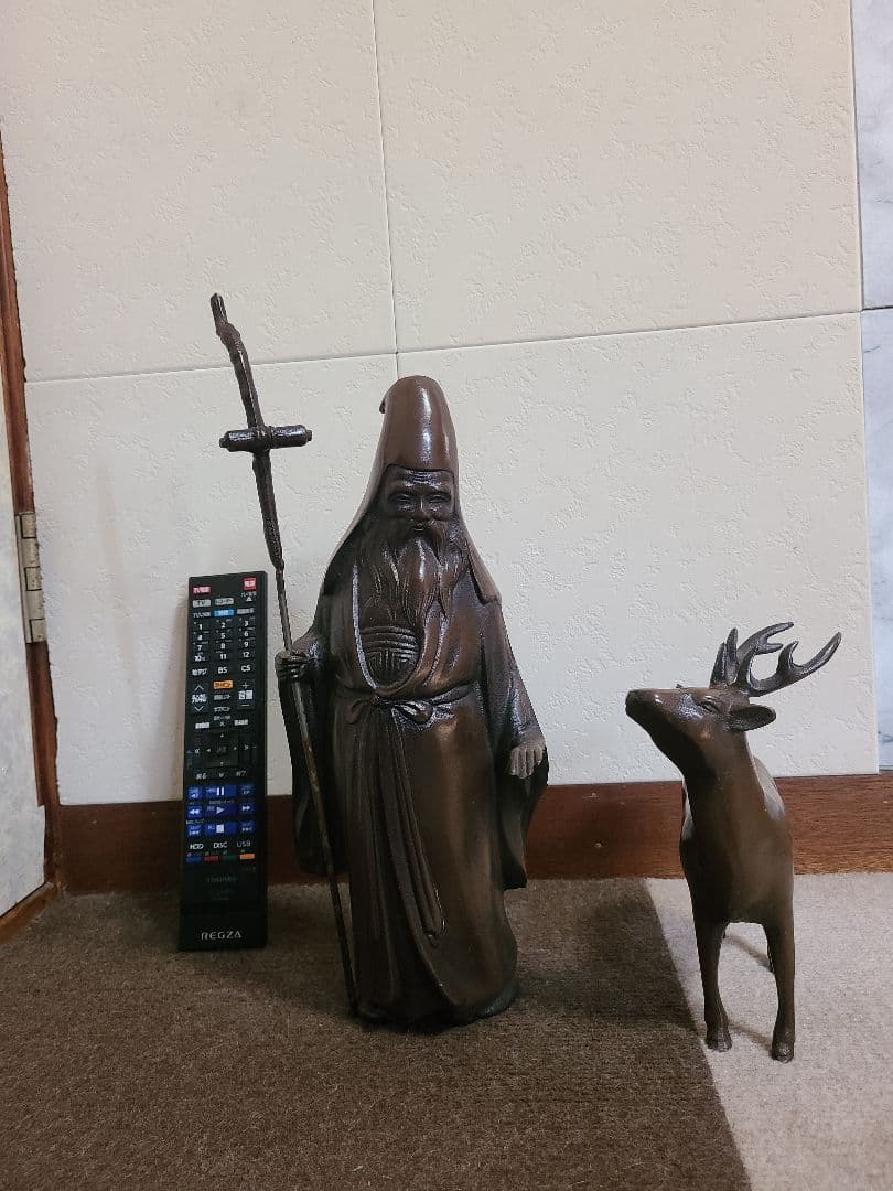 寿老人と鹿の銅像 ※２つ合わせて47㎏