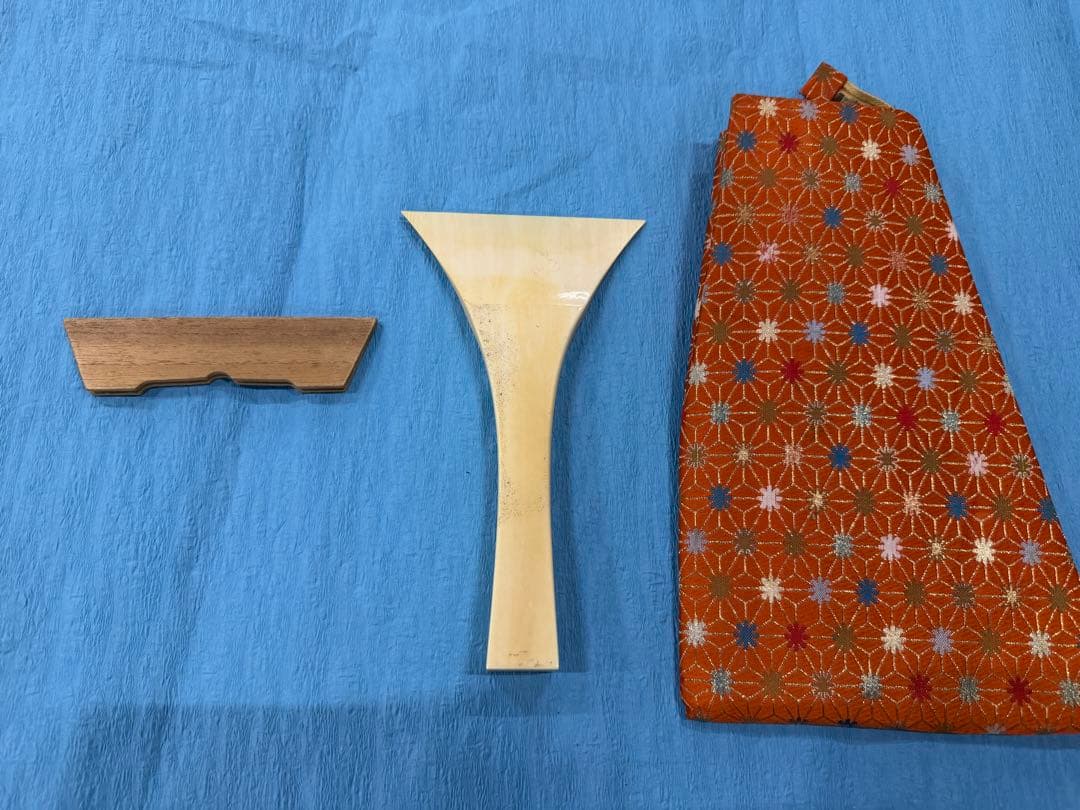 三味線用 撥（バチ）・駒・撥袋セット／中古 和楽