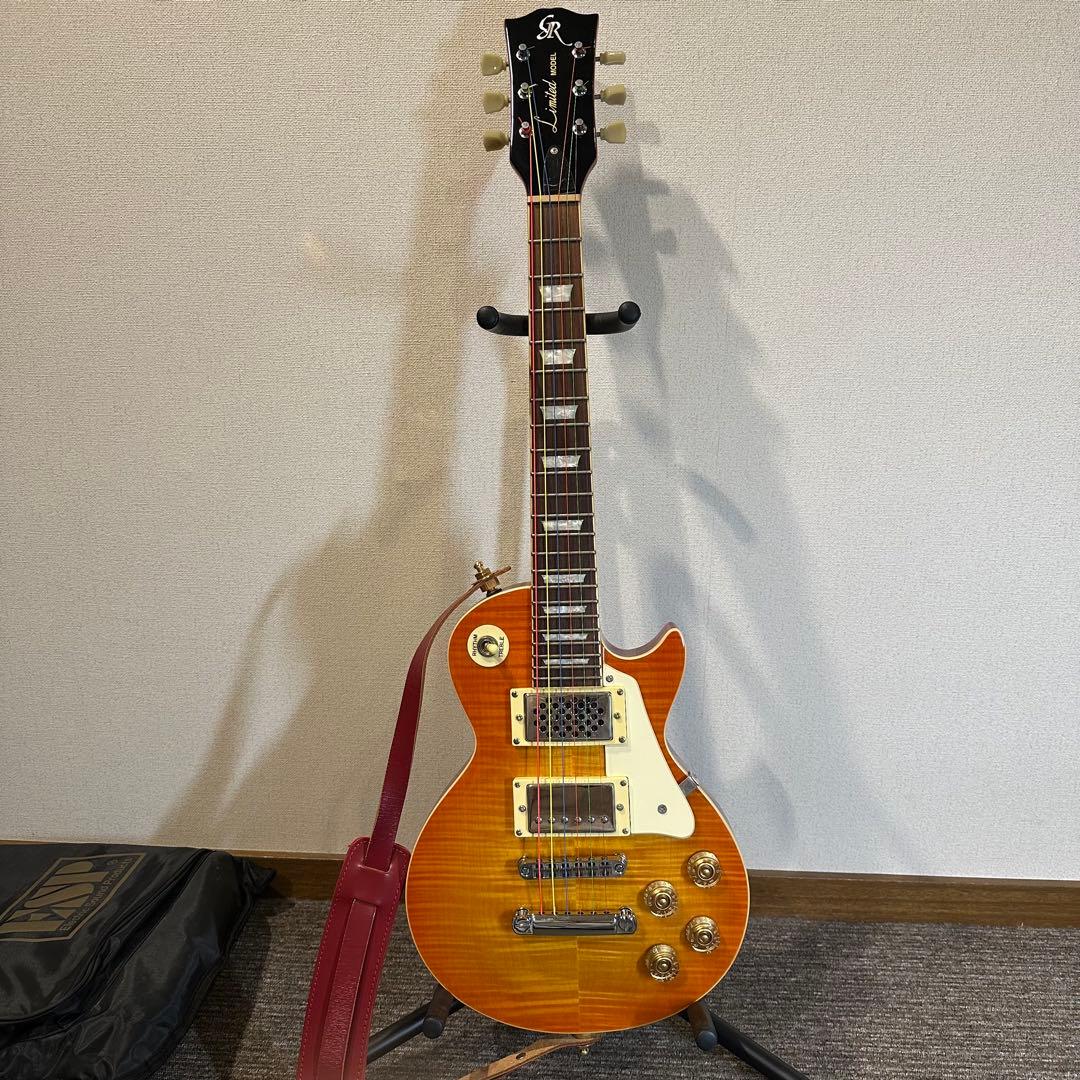 【美品♪】 GrassRoots アンプ内蔵ギター G-LPS-MINI CHS