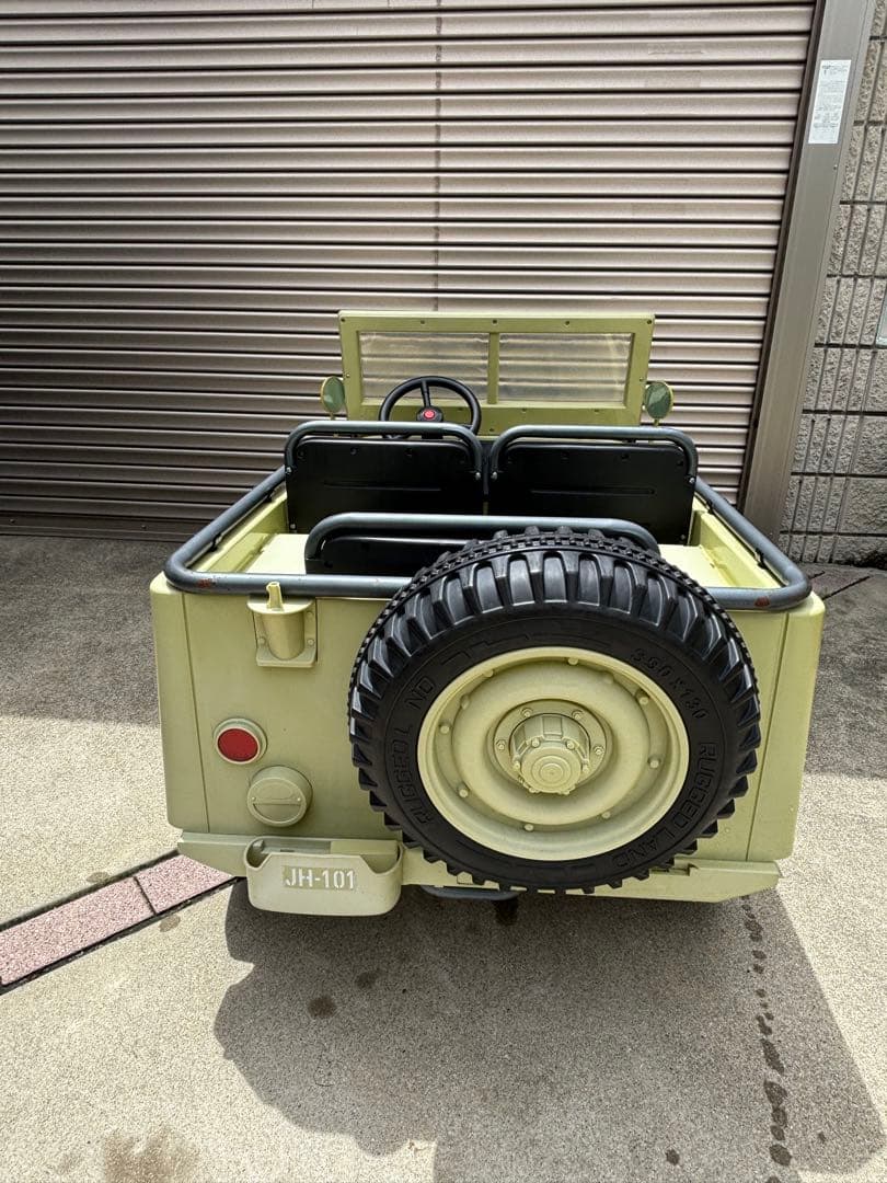 【大阪府引取限定】子ども用 電動乗用玩具 ミリタリー風トラック