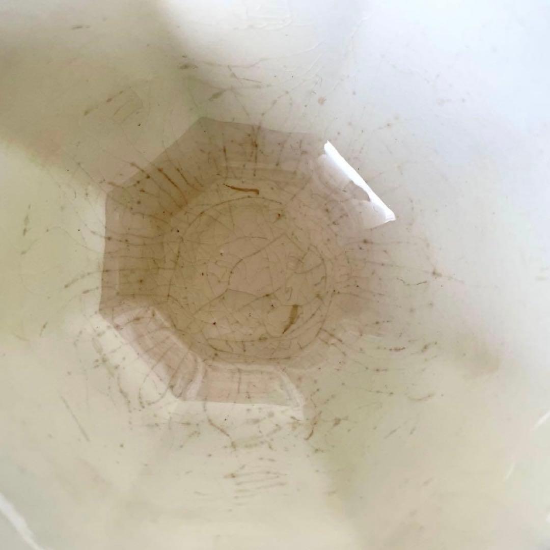 【希少】クレイユモントロー　オクトゴナルC&S カップ　フランスアンティーク