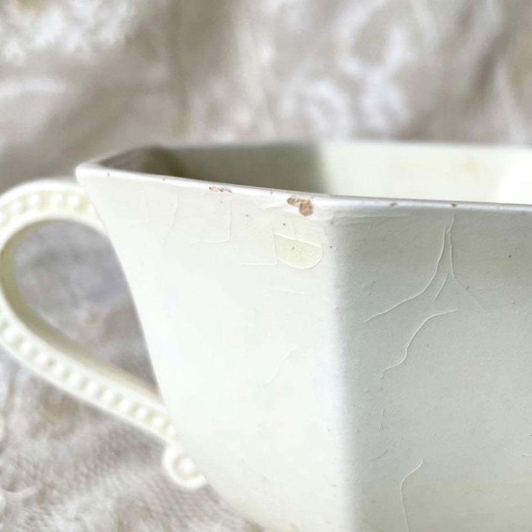 【希少】クレイユモントロー　オクトゴナルC&S カップ　フランスアンティーク