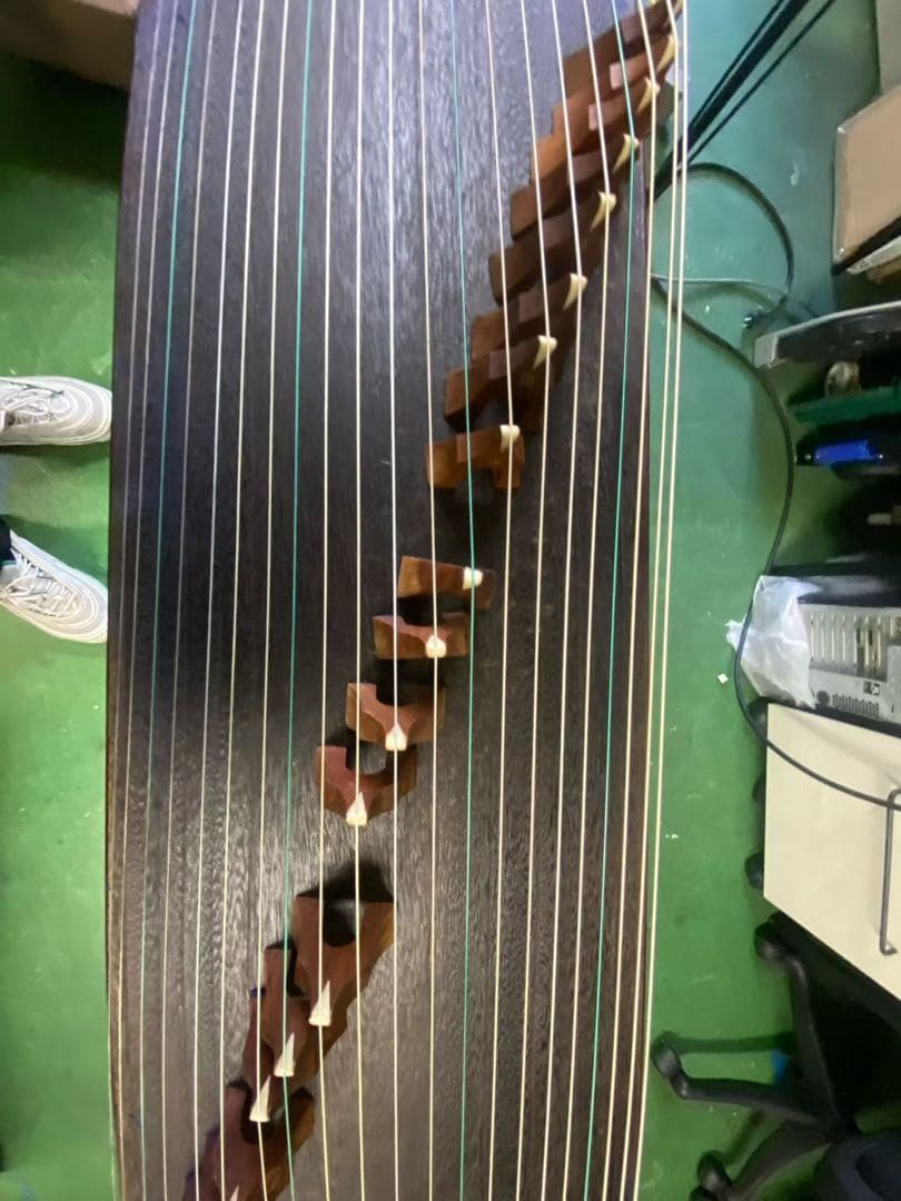 花と鳥の装飾 13弦 筝