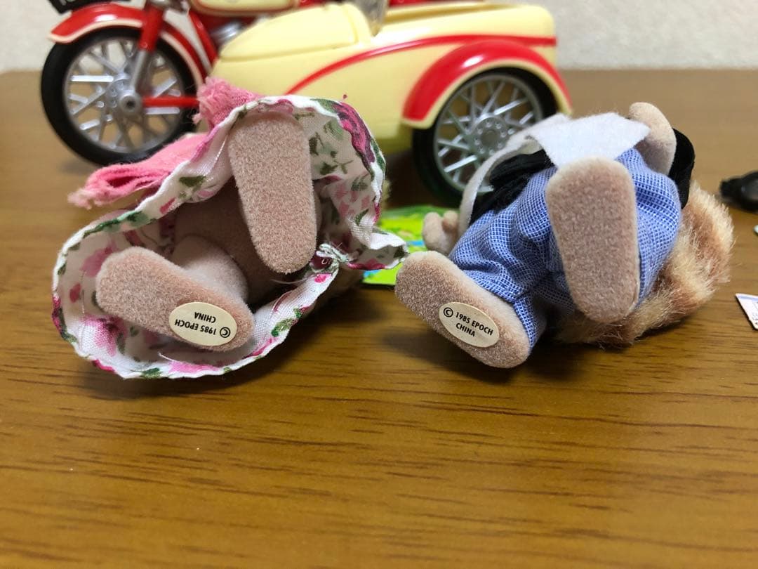 シルバニアファミリーアライグマ 海外版 モーターサイクル&サイドカー